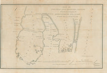 Load image into Gallery viewer, Brazier, Robert H. &quot;Plan of the Croatan and Roanoke Sounds Shewing the Proposed Situations of the Embankment and Inlet by Hamilton Fulton C.E to the State of N.C. 1820&quot;
