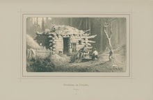 Load image into Gallery viewer, Cronau, Rudolf   &quot;Blockhaus im Urwalde. Oregon.&quot; [Cabin in the Forest]
