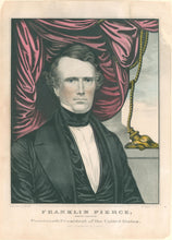 Load image into Gallery viewer, Currier, Nathaniel &quot;Franklin Pierce, Democratic Candidate for Fourteenth President of the United States. From a daguerreotype by T. Dunlap.&quot;

