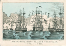Load image into Gallery viewer, Currier, N. “M’Donough’s Victory on Lake Champlain.”  [War of 1812]
