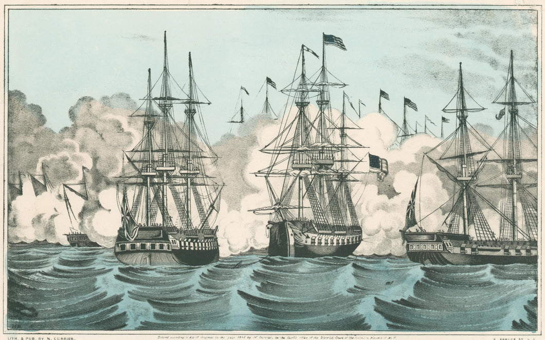 Currier, N. “M’Donough’s Victory on Lake Champlain.”  [War of 1812]