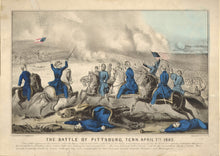 Load image into Gallery viewer, Currier &amp; Ives &quot;The Battle Of Pittsburg, Tenn. April 7th, 1862.&quot; (Battle of Shiloh)
