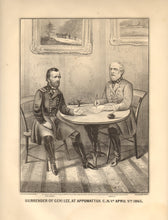 Load image into Gallery viewer, Currier &amp; Ives &quot;Surrender of Genl. Lee, at Appomattox C.H. Va. April 9th, 1865.&quot;
