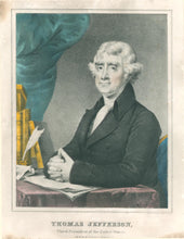 Load image into Gallery viewer, Currier, N. &quot;Thomas Jefferson. Third President of the United States&quot;
