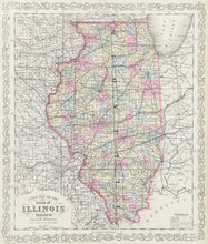 Load image into Gallery viewer, Desilver, Charles  &quot;A New Map of the State of Illinois&quot;
