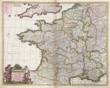 Load image into Gallery viewer, De Wit, Frederick “Accuratissima Galliae Tabula. Gallia Vulgo dicta le Royaume de France”
