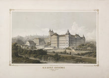 Load image into Gallery viewer, von Doderer, Carl Wilhelm  “K.K. Genie-Akademie zu Kloster-Bruck bei Znaim.” [now Znojmo, Moravia, Czech Republic]
