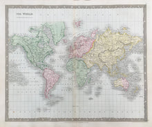 Load image into Gallery viewer, Dower, John  &quot;The World on Mercator&#39;s Projection&quot;
