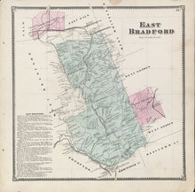 Load image into Gallery viewer, Witmer, A.R.  &quot;East Bradford.” From &quot;Atlas of Chester County&quot;
