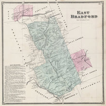 Load image into Gallery viewer, Witmer, A.R.  &quot;East Bradford.” From &quot;Atlas of Chester County&quot;
