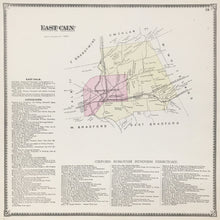 Load image into Gallery viewer, Witmer, A.R.  &quot;East Caln.” From &quot;Atlas of Chester County&quot;
