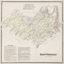 Load image into Gallery viewer, Witmer, A.R.  &quot;East Vincent.” From &quot;Atlas of Chester County&quot;
