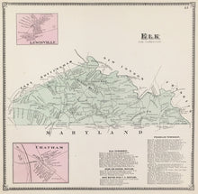 Load image into Gallery viewer, Witmer, A.R.  &quot;Elk, Lewisville, Chatham.” From &quot;Atlas of Chester County&quot;
