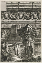 Load image into Gallery viewer, Piranesi, Francesco “Dimostrazione di varj ornamenti del Tempio di Vesta che comprovano li Simboli di questa Divinita.”  [Temple of Vesta, Tivoli].  Pl. 7
