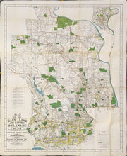 Load image into Gallery viewer, Franklin Survey Co.  “Map of the Main Line and Eastern Delaware County Including a Portion of Chester County in Pennsylvania.”

