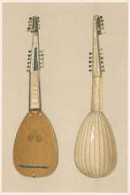 Load image into Gallery viewer, Gibb, William &quot;Theorbo.&quot; Pl. 16  From &quot;A. J. Hipkins’ Musical Instruments Historic, Rare, and Unique&quot;
