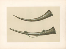Load image into Gallery viewer, Gibb, William &quot;Burgmote Horns.&quot; Pl. 1  From &quot;A. J. Hipkins’ Musical Instruments Historic, Rare, and Unique&quot;
