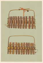 Load image into Gallery viewer, Gibb, William &quot;Marimba, of South Africa.&quot; Pl. 50  From &quot;A. J. Hipkins’ Musical Instruments Historic, Rare, and Unique&quot;
