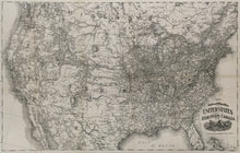 Load image into Gallery viewer, Unattributed “New Rail-road Map of the United States and Dominion of Canada. 1876”
