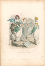 Load image into Gallery viewer, Grandville, J.J. &quot;Traité des Fleurs.&quot; [Flower Market]
