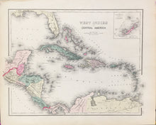 Load image into Gallery viewer, Gray, Frank A.  “West Indies and Central America&quot;  [with inset map of Bermuda]
