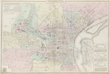 Load image into Gallery viewer, Colton, G.W.  “Philadelphia&quot; From &quot;Gray’s Atlas of the United States&quot;
