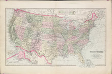 Load image into Gallery viewer, Gray, Frank A.  “Gray’s New Map of the United States&quot; c. 1890
