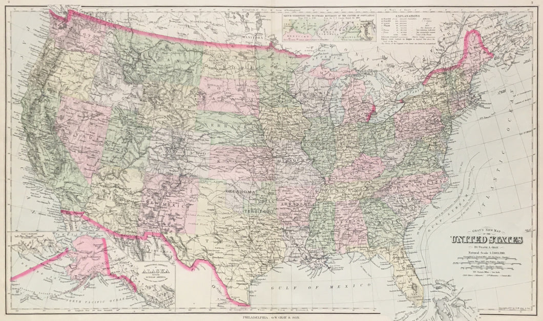 Gray, Frank A.  “Gray’s New Map of the United States