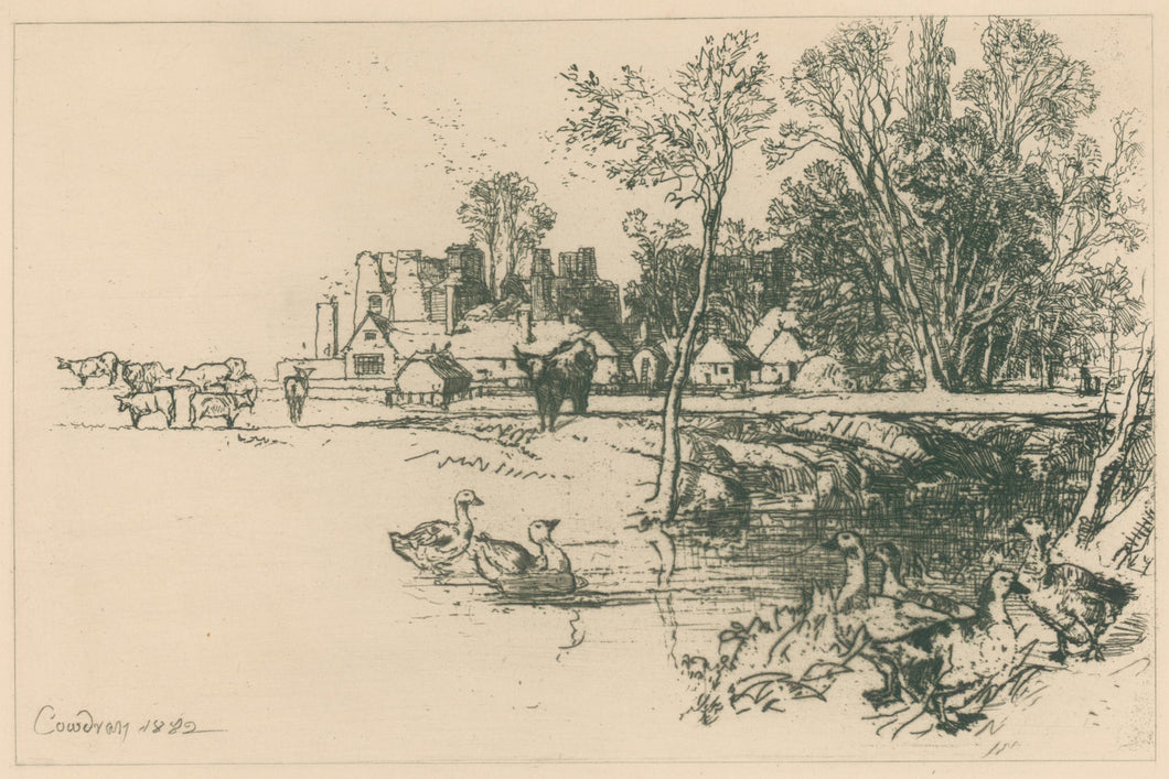 Haden, Francis Seymour “Cowdray Castle with Geese.” From the 