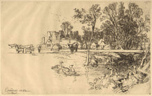 Load image into Gallery viewer, Haden, Francis Seymour “Cowdray Castle with Geese.”
