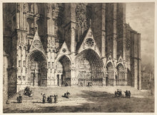 Load image into Gallery viewer, Haig, Axel Herman  &quot;St. Etienne Cathedral, Bourges.&quot; [France]
