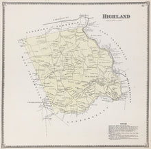 Load image into Gallery viewer, Witmer, A.R.  “Highland.” From &quot;Atlas of Chester County&quot;
