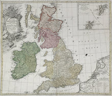 Load image into Gallery viewer, Homann Heirs  “Magna Britannia complectens Angliae, Scotiae et Hyberniae Regn...&quot;
