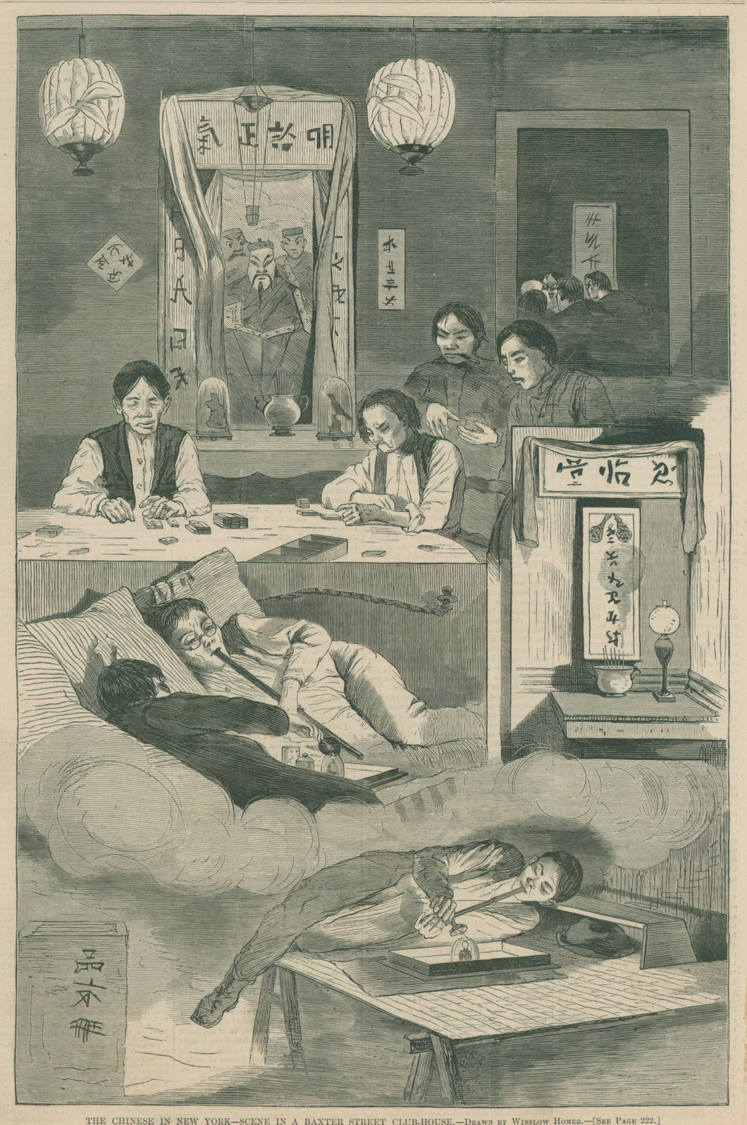 Homer, Winslow “The Chinese in New York--Scene in a Baxter Street Club-House”