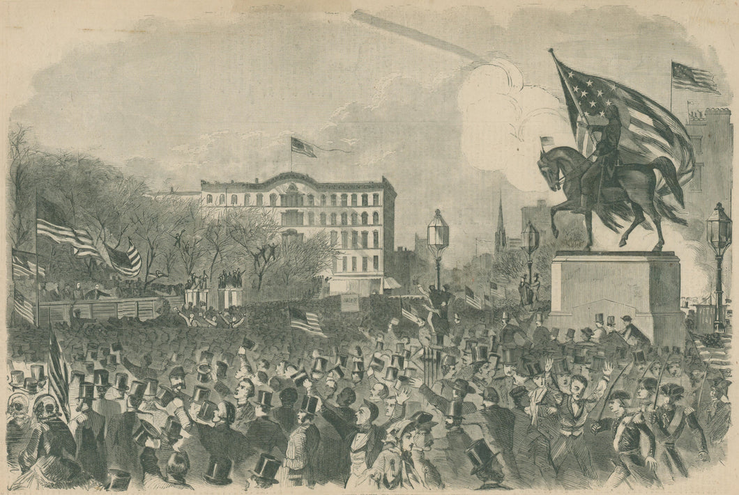 Homer, Winslow “The Great Meeting in Union Square, New York, to Support the Government, April 20, 1861”