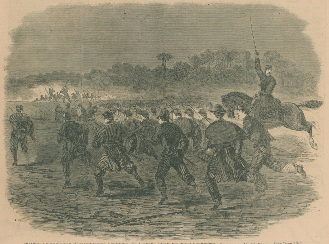Homer, Winslow “Charge of the First Massachusetts Regiment on a Rebel Rifle Pit near Yorktown”