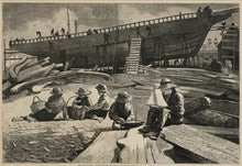 Load image into Gallery viewer, Homer, Winslow “Ship-Building, Gloucester Harbor”
