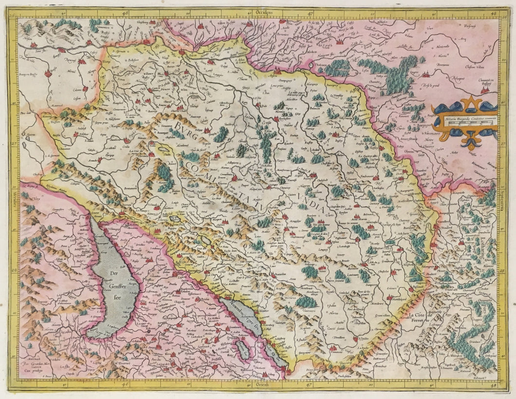 Mercator, Gerard  “Burgundia Superior” 1609