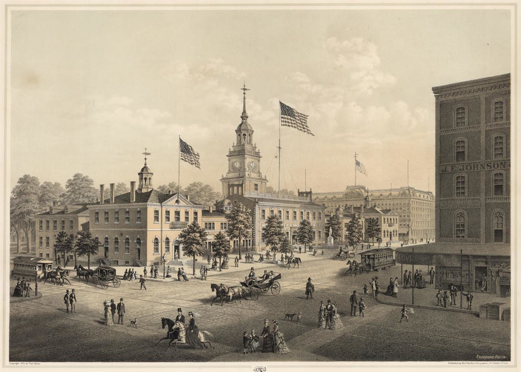 Poleni, Theo.  “Independence Hall.  Philadelphia 1876