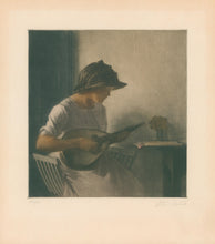Load image into Gallery viewer, Ilstead, Peter  &quot;Girl Playing Mandolin&quot;
