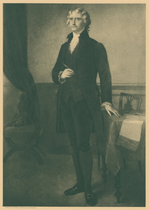 Unattributed.  “Thomas Jefferson.”  From The White House gallery of Official Portraits of the Presidents