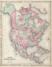 Load image into Gallery viewer, &quot;Johnson&#39;s North America&quot; 1863
