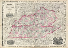 Load image into Gallery viewer, Johnson, A.J. &quot;Johnson&#39;s Kentucky and Tennessee&quot; 1864
