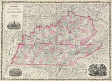 Load image into Gallery viewer, Johnson, A.J. &quot;Johnson&#39;s Kentucky and Tennessee&quot; 1864
