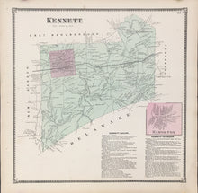 Load image into Gallery viewer, Witmer, A.R.  “Kennett, Hamorton.” From &quot;Atlas of Chester County&quot;

