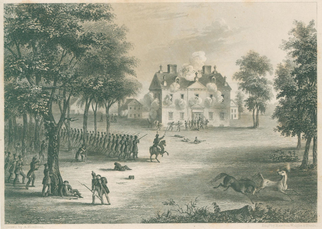 Köllner, Augustus  “Germantown Battle.  (Chew’s House.)”