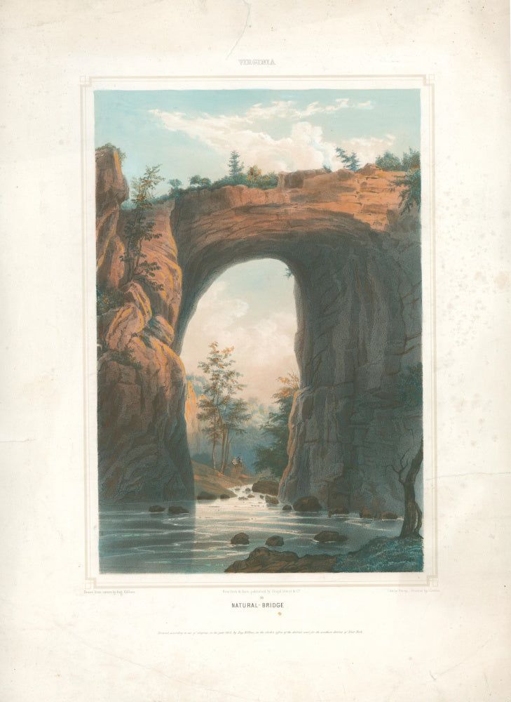 Köllner, Augustus “Natural Bridge” [at top] “Virginia”