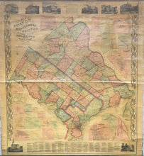 Load image into Gallery viewer, Kuhn &amp; Janney.  &quot;Map of Bucks and Montgomery Counties and the Consolidated City of Philadelphia&quot;
