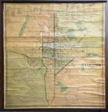 Load image into Gallery viewer, Roe &amp; Colby “Map of the City of Lancaster. Lancaster Co. Pennsylvania”
