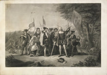 Load image into Gallery viewer, Vanderlyn, John  “The Landing of Columbus.  From the original painting in the rotunda of the Capitol. Washington D.C.”
